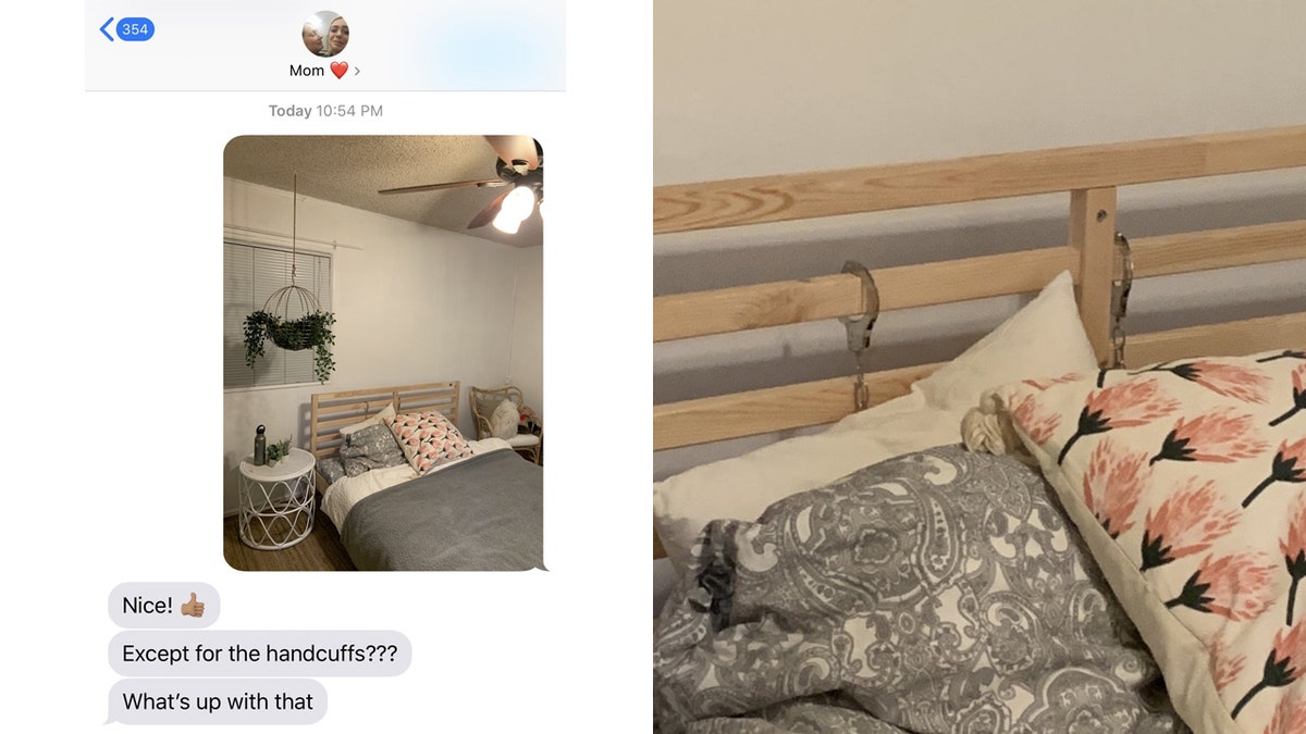 One mom was quick to notice something out of the ordinary when her daughter sent her a picture of her new room.