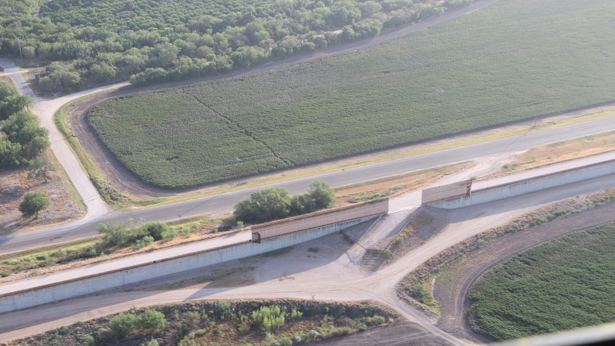 In Rio Grande Valley, parts of the border have fencing to stop migrants crossing. (Adam Shaw/Fox News)