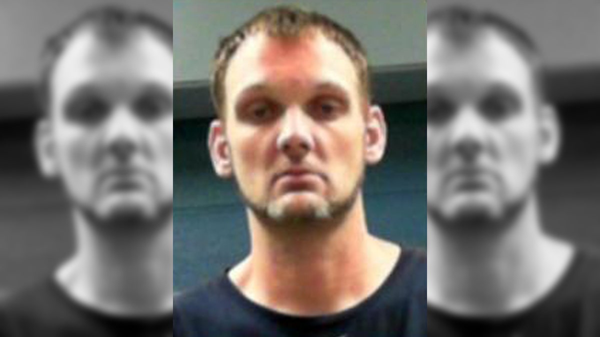 Jonathan Gullett, pictured, caused a commotion in the Nitro Marketplace of Charleston, W.V. on Tuesday night.