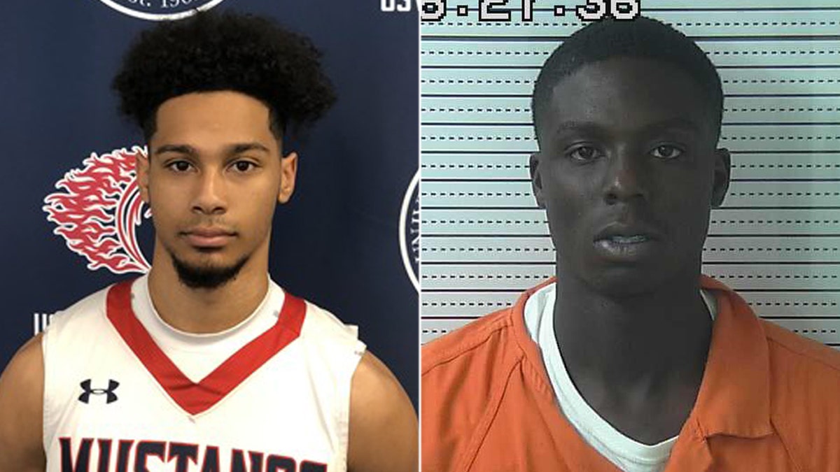 Lama Lee-Kane Jr. played basketball at University of the Southwest in Hobbs, New Mexico. Mugshot for Bishop Henderson, 19, who was charged with battery in connection with a shooting that left Lee-Kane and two others dead and four others wounded. 