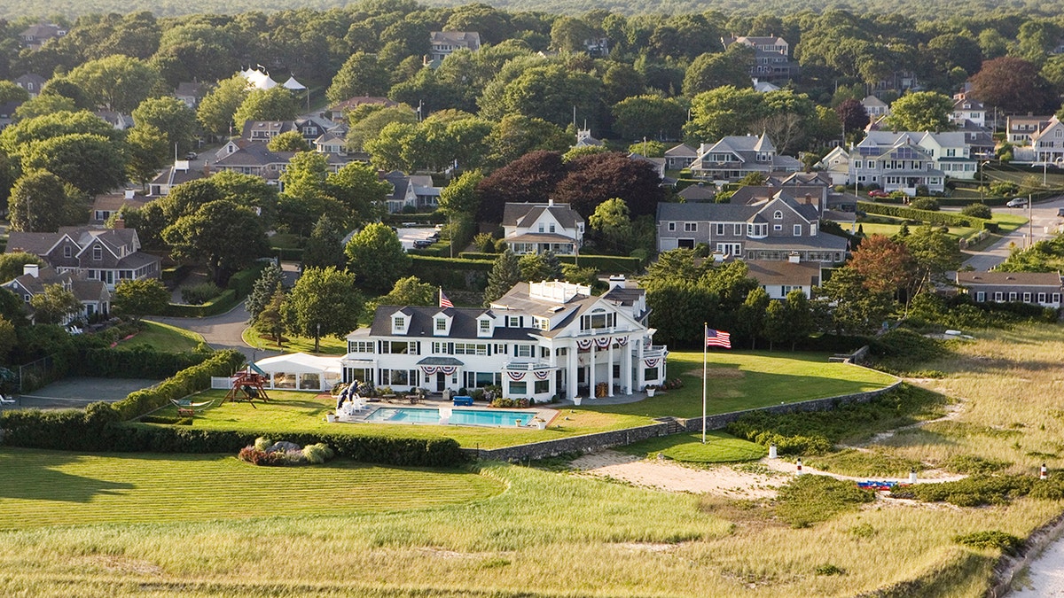 An aerial view of the Kennedy Compound on July 25, 2008 in Hyannis Port, Massachusetts. (Photo by Tim Gray/Getty Images)