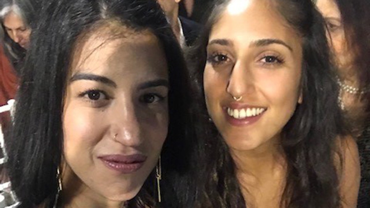 Liad Gold with her younger sister Naama Issachar (right), who has been detained in Russia since April after authorities allegedly found nine grams of cannabis in her luggage during a layover in Moscow. 