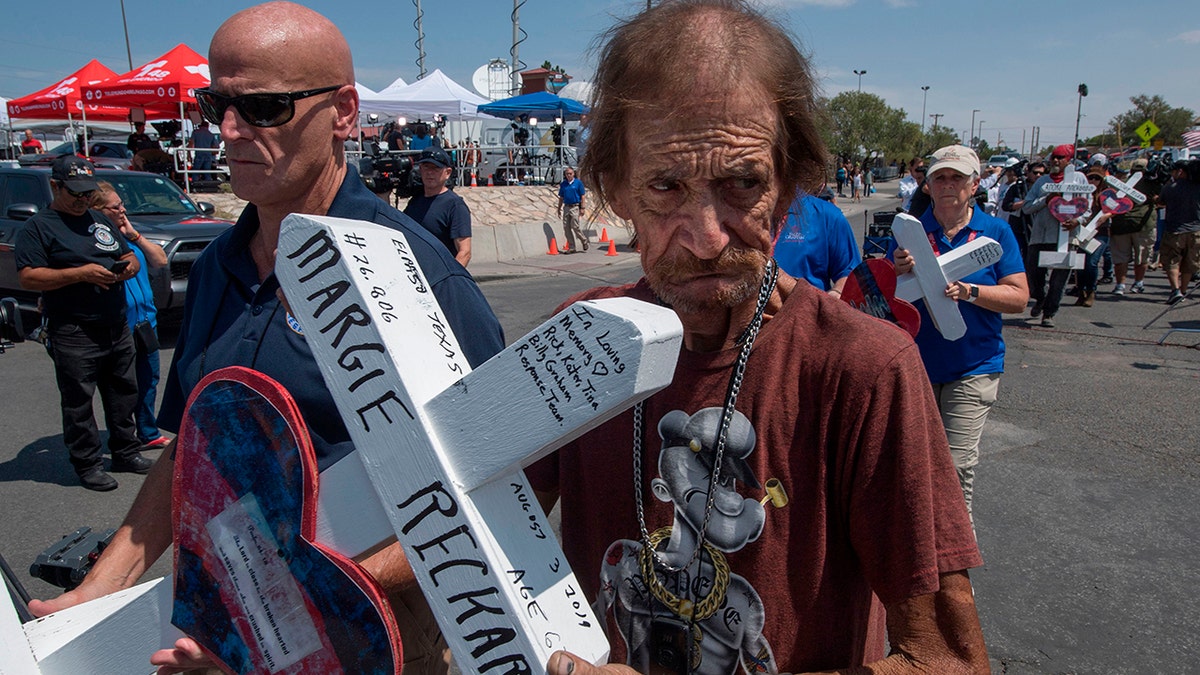 Antonio Basbo invited the public to attend the funeral services of his wife Margie Reckard, who was killed in a massacre at an El Paso, Texas, Walmart on Aug. 3.