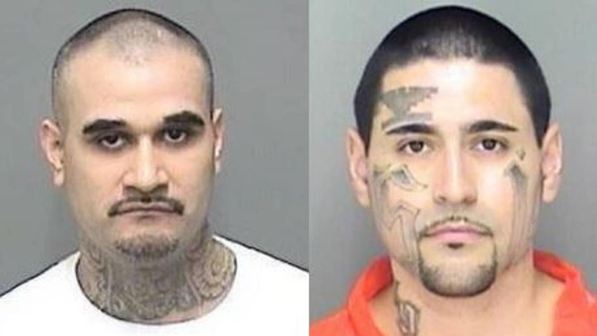 Jaime Caudillo, left, and Steven Rincon, were both charged with attempted murder of a police officer, according to a report.