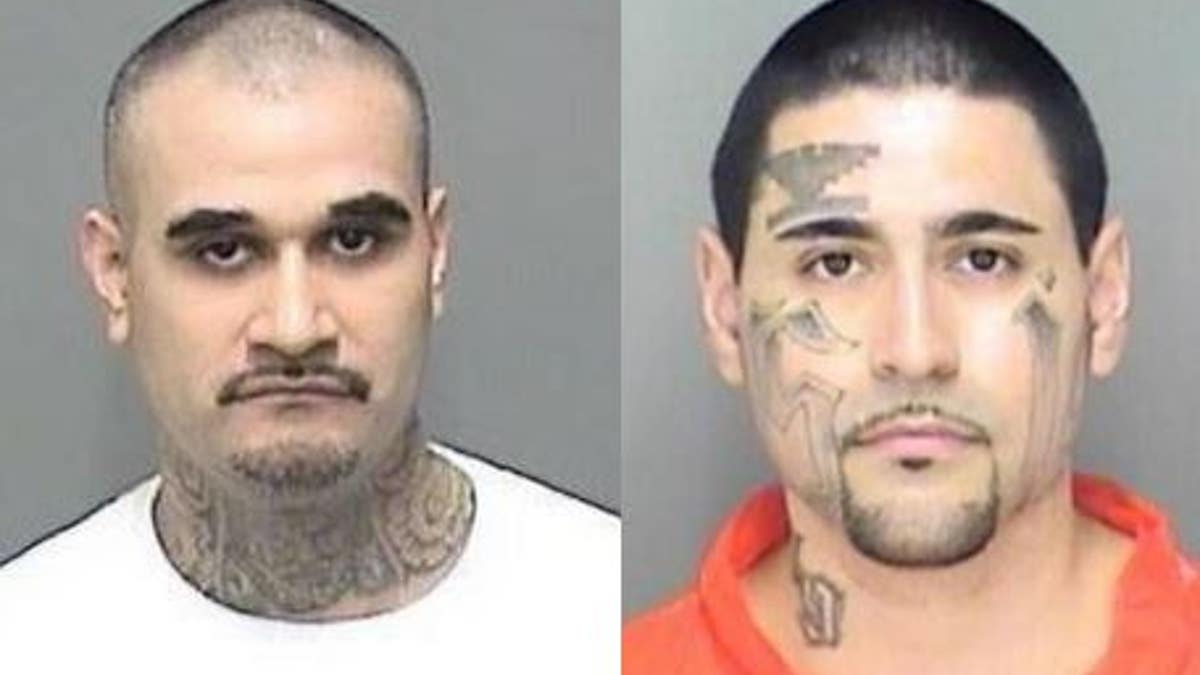 Jaime Caudillo, left, and Steven Rincon, were both charged with attempted murder of a police officer, according to a report.