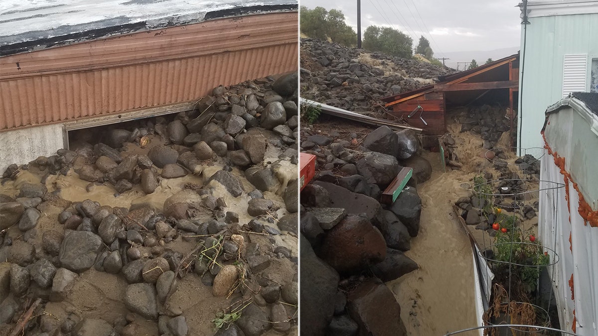 Three homes were left uninhabitable after a mudslide in a community in Washington state on Saturday.