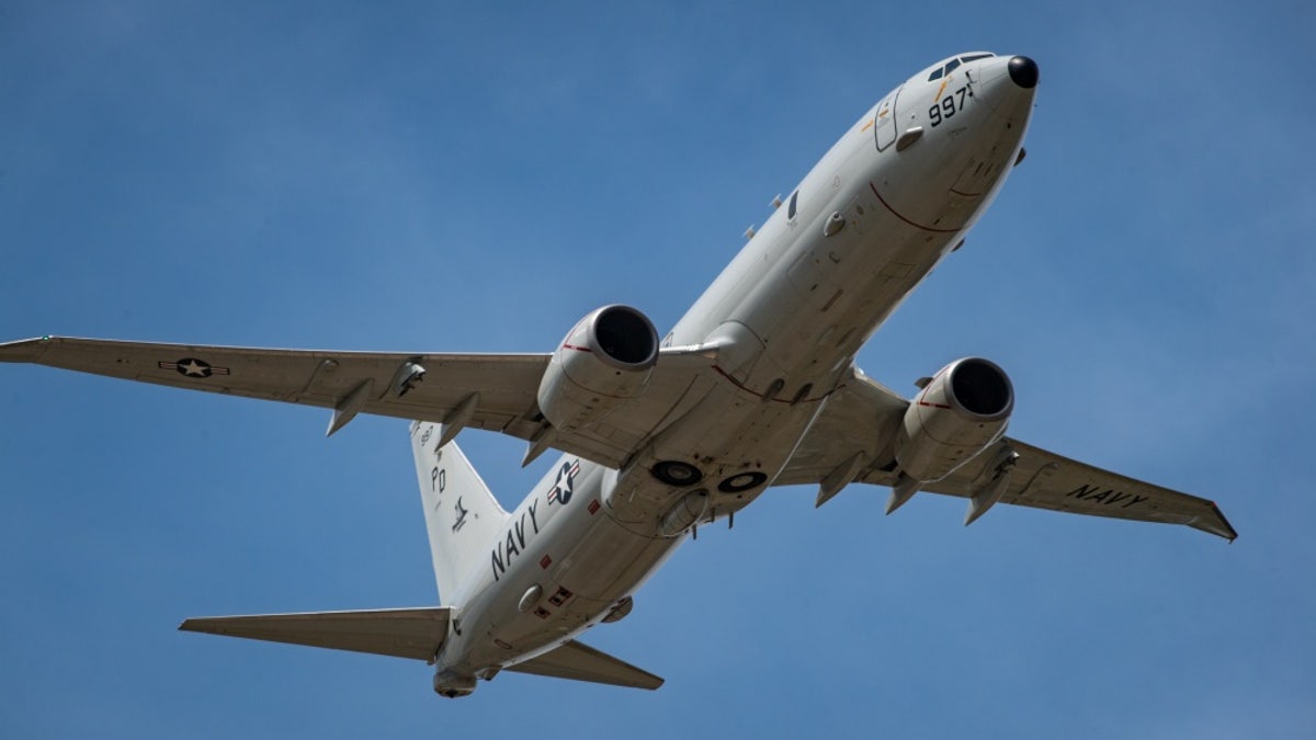 File photo - A P-8A Poseidon maritime patrol and reconnaissance aircraft from the “Golden Eagles” of Patrol Squadron (VP) 9 performs a flyover at an airshow during SB19 in Mykolaiv, Ukraine, July 9, 2019. (U.S. Navy photo by Mass Communication Specialist 3rd Class T. Logan Keown/Released)