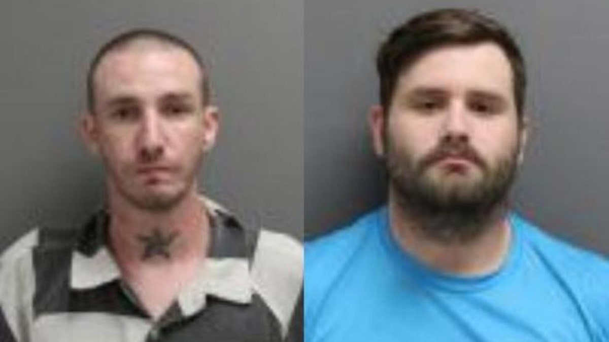 Troy Nelson, left, and Ryan Morris, right, were sentenced Friday for falsely claiming to be U.S. military veterans.