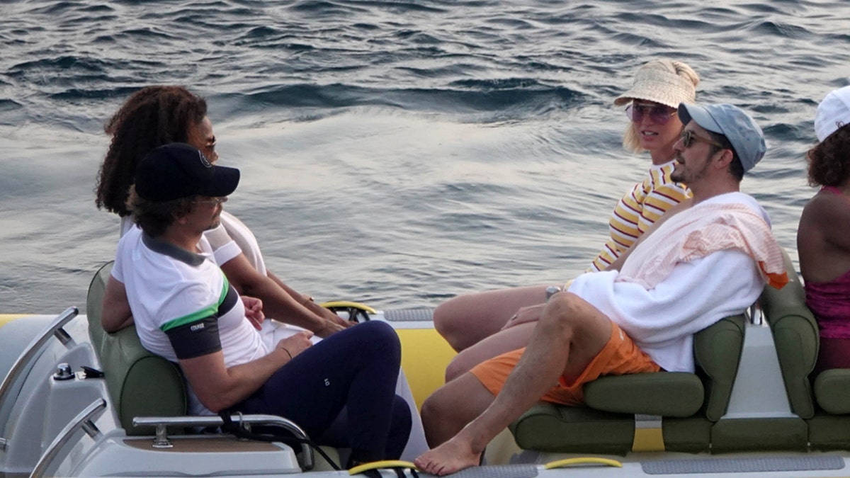 EXCLUSIVE: Oprah Winfrey, Bradley Cooper, Orlando Bloom and Katy Perry visiting Panarea, and taking a rubber-boat trip to a natural area forbidden to motor-boats. 02 Aug 2019 Pictured: Bradley Cooper, Oprah Winfrey, Orlando Bloom, Katy Perry. Photo credit: Agostino Fabio / MEGA TheMegaAgency.com +1 888 505 6342