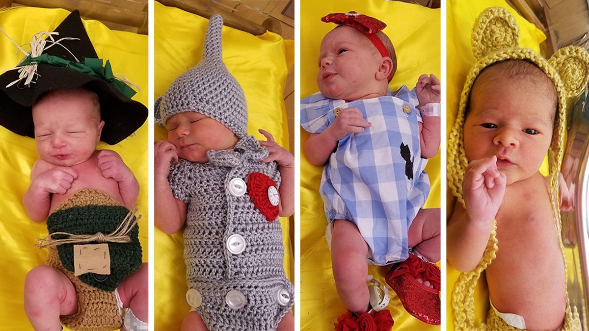 Newborns were dressed as characters from "The Wizard of Oz" at West Penn Hospital in Pittsburgh. (Photo courtesy of Allegheny Health Network)