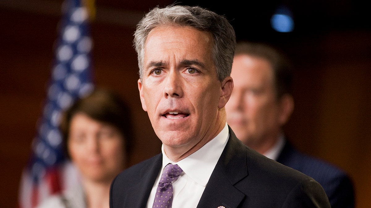 In this file photo, then-Rep. Joe Walsh, R-Ill., speaks at a news conference with other House Republicans in the Capitol Visitor Center. (Photo By Tom Williams/Roll Call)
