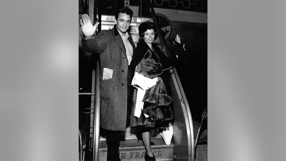 Johnny and June Carter Cash in an undated photo.
