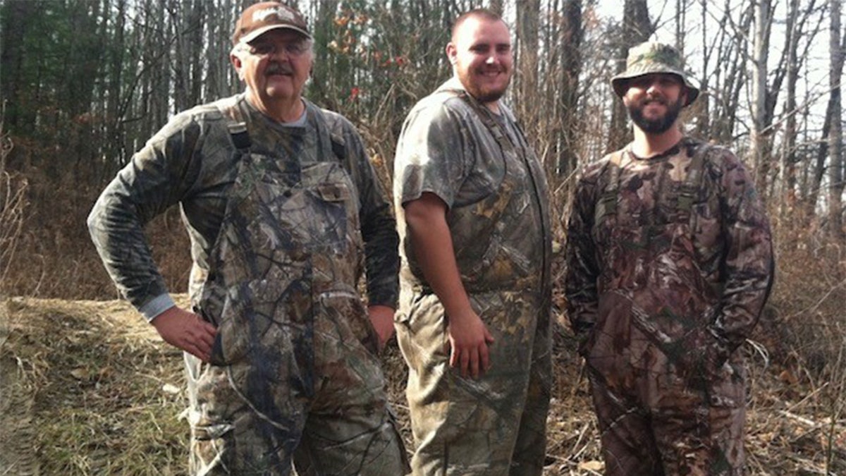 Steve Hinkle is pictured here during a hunting trip with one of his sons and a nephew.