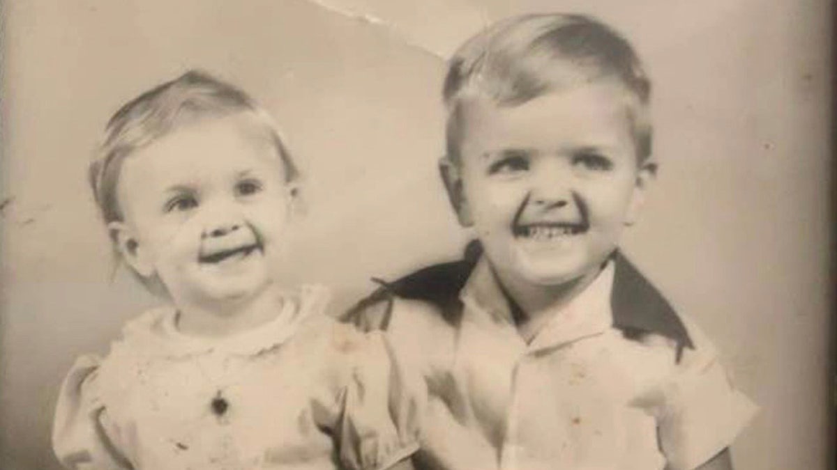 Steve Hinkle as a child with his sister Kathi Boyd. Steve, she says, was the oldest of eight children in their family.