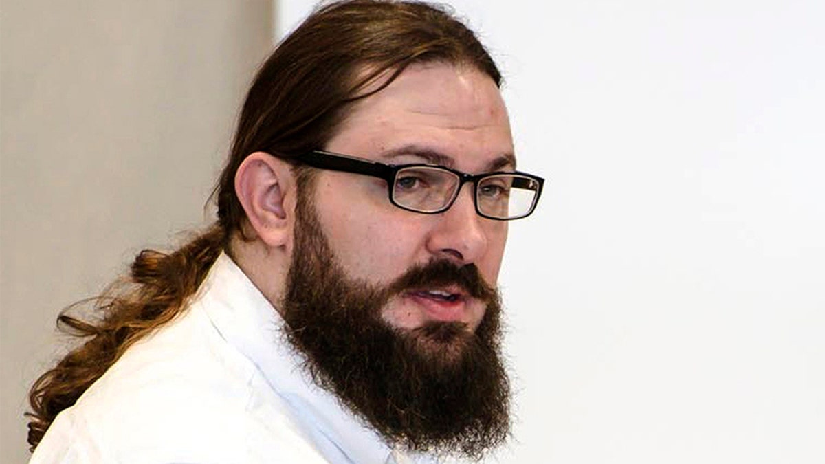 In this May 15 pool photo, Steven Bourgoin observes his murder trial in Vermont Superior Court in Burlington. Bourgoin was sentenced Monday to 30 years to life in prison for causing an October 2016 crash that killed five teenagers. (Glenn Russell/VTDigger.org via AP, Pool, File)