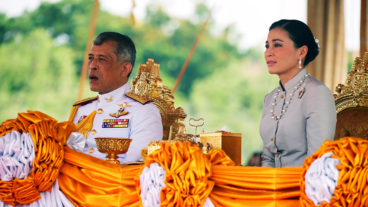 Thailand's King Maha Vajiralongkorn and Queen Suthida attend the annual Royal Ploughing Ceremony in central Bangkok, Thailand, May 9, 2019.?