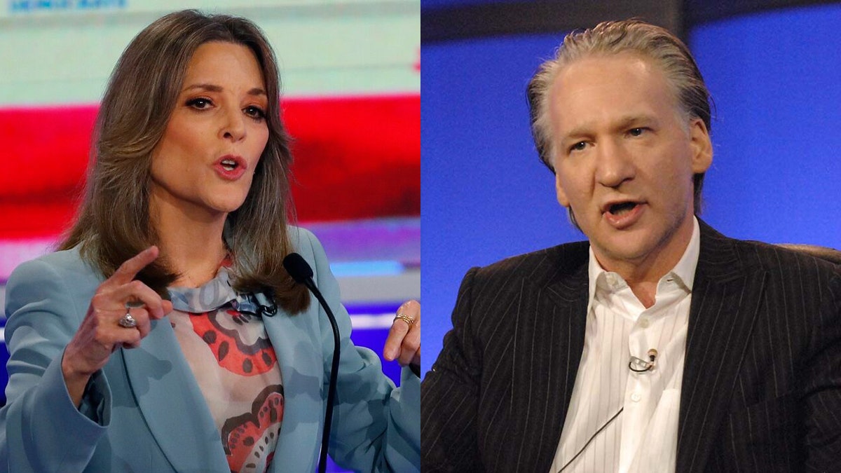 Marianne Williamson's candidacy now seems to interest comedian Bill Maher, who previously spoke of her as an also-ran.