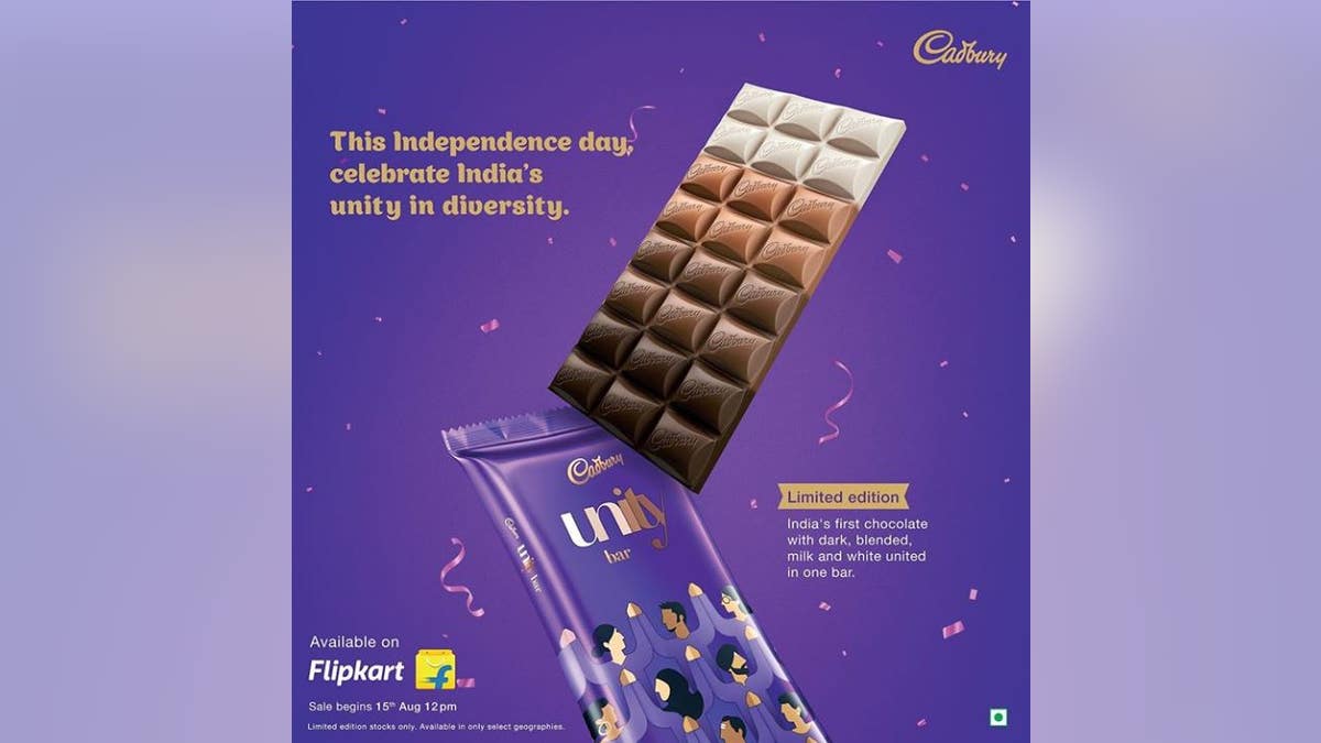 British chocolatier Cadbury is being blasted on social media for releasing a new candy bar which features four types of chocolate — dark, blended, milk and white — to promote diversity.