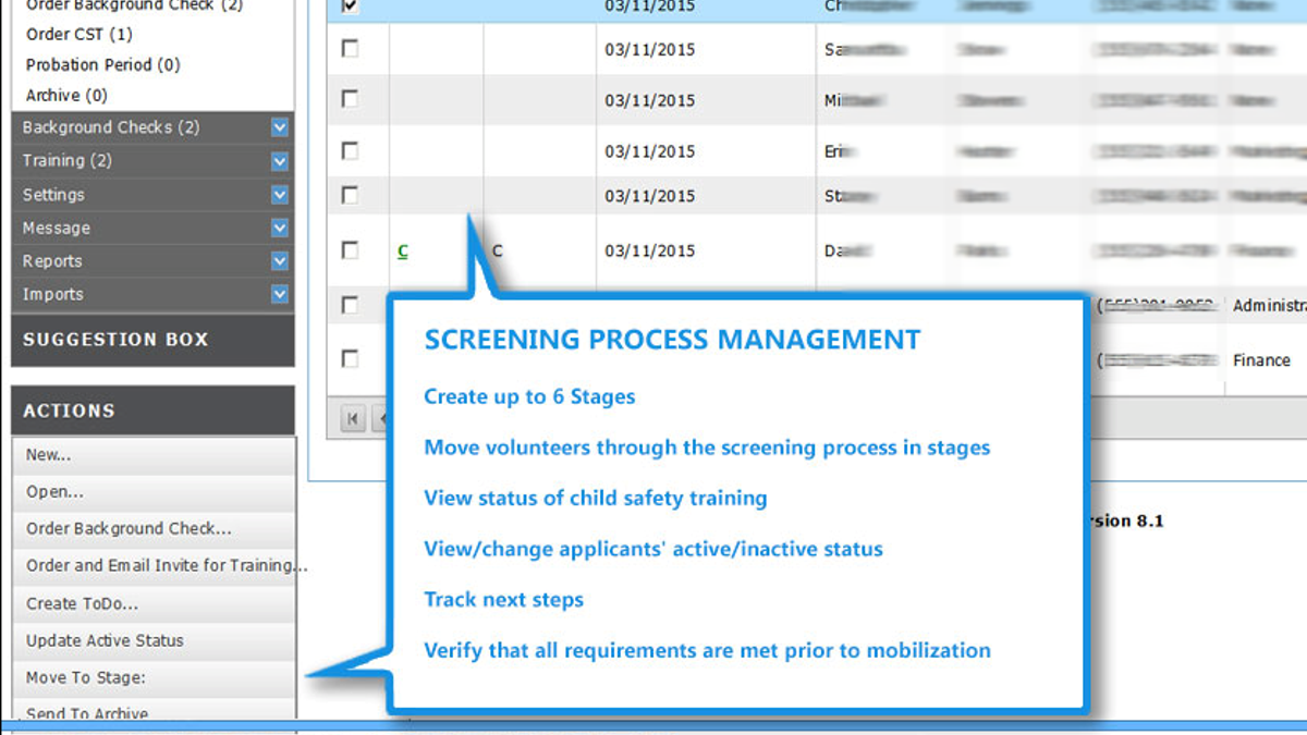 Ministry Brands background check software