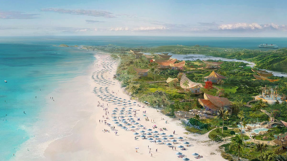 An illustrated rendering of the future Lighthouse Point on the Bahamian island of Eleuthera. 