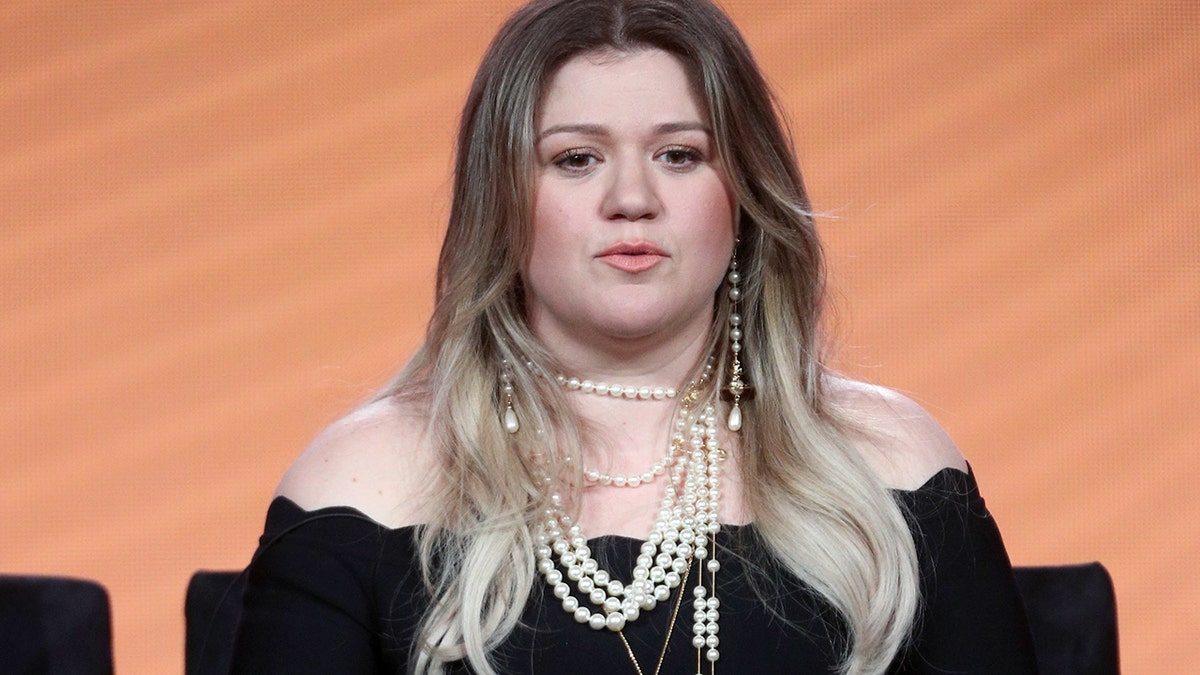 Singer/Coach Kelly Clarkson of 'The Voice' speaks onstage during the NBCUniversal portion of the 2018 Winter Television Critics Association Press Tour at The Langham Huntington, Pasadena on January 9, 2018 in Pasadena, California.