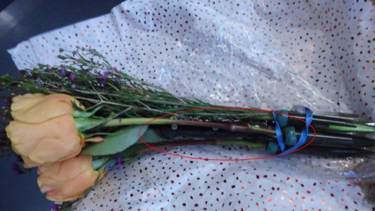 A passenger flying through Seattle-Tacoma International Airport last month was stopped when a knife was found hiding in flower stems.