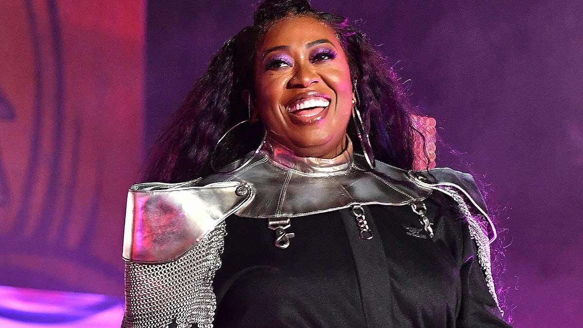 NEW ORLEANS, LOUISIANA - JULY 05:  Missy Elliott performs onstage during the 2019 ESSENCE Festival at Louisiana Superdome on July 05, 2019 in New Orleans, Louisiana. (Photo by Paras Griffin/Getty Images,)