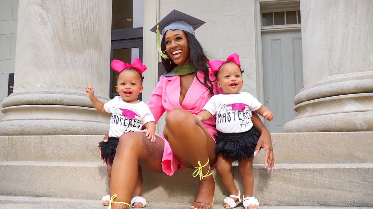 The proud mom told Fox News that she never would have been able to weather the challenging season of life without the support of family and friends, especially her dad.