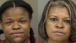 Brianna Leshay Wright, left, and her mother-in-law, Tanya Fuentes, right, were sentenced to 10 years and 2 years, respectively, in prison for sex trafficking.