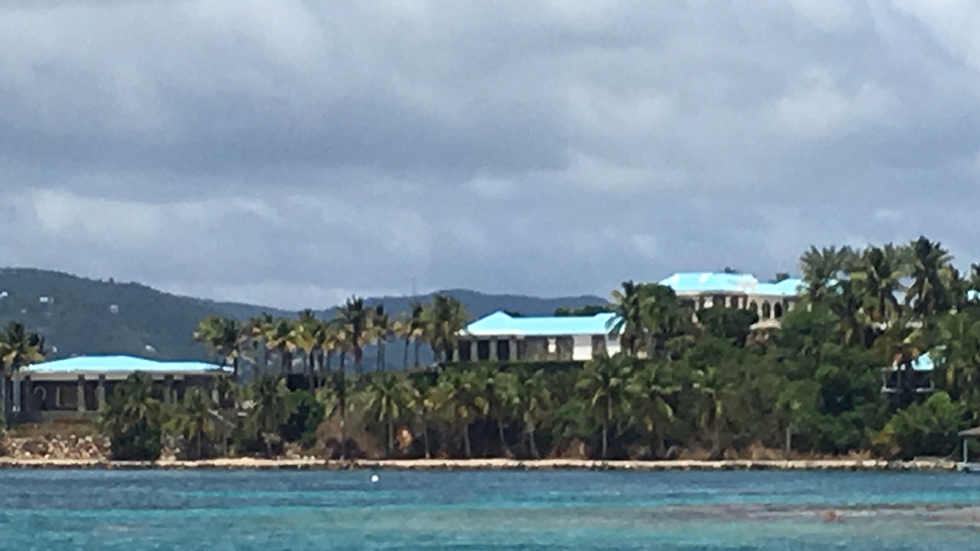 This Aug. 17, 2019 picture is a side view of Little St. James, Jeffrey Epstein's 73-acre private island in the U.S Virgin Islands. 