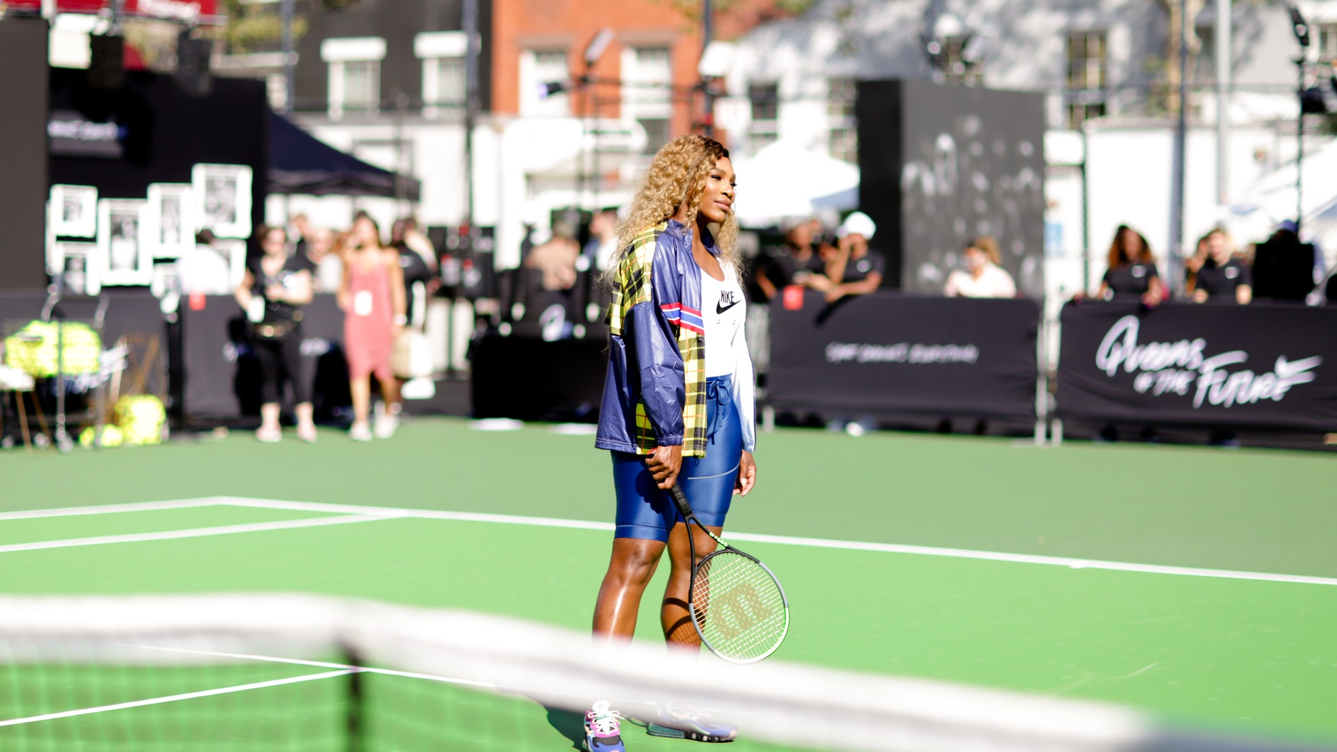 Serena Williams participates in Nike's "Queens of the Future" event on August 20, 2019, where athletes took the streets of New York City to inspire girls everywhere to chase their dreams. 