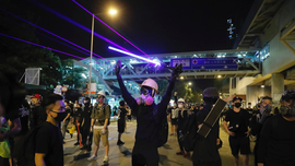 Train to Hong Kong airport suspended after violent protests