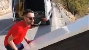 Man throws fridge down hill to mock recycling, Spanish police order him to bring it back up