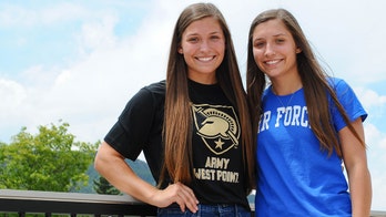 Twin sisters from Texas split to attend separate US military academies