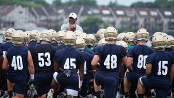 Tecumseh statue painting suspended ahead of Army-Navy football game