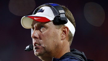 Hugh Freeze coaches Liberty football team, gives motivational speech from hospital bed