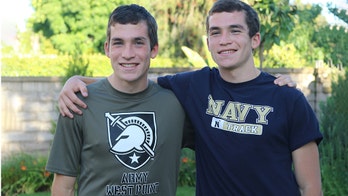 California twins split up to attend different US military academies
