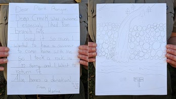 Girl apologizes to National Park Service for taking a rock home, sends adorable letter