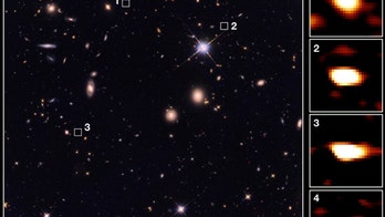 Gigantic 11 billion year-old galaxies viewed for first time ever