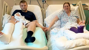 Baby born by C-section after parents involved in 'scary' car accident while heading to hospital