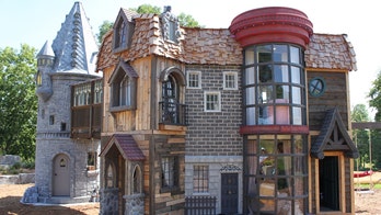 Grandparents build 'world's best' Harry Potter playhouse for family