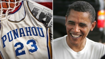 Obama's high school basketball jersey sells for $120G at auction