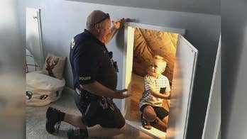 Iowa police officer assures boy, 6, no ‘bad guys’ lurk in new bedroom