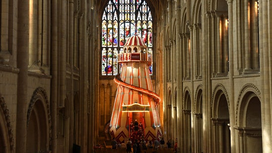 British cathedral installs 50-foot helter-skelter attraction