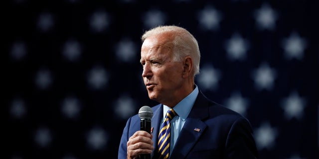 Democratic presidential candidate former Vice President Joe Biden speaks at the Presidential Gun Sense Forum, Saturday, Aug. 10, 2019, in Des Moines, Iowa. (AP Photo/Charlie Neibergall)