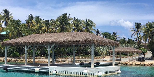 This is a boat dock on Little St. James Island. Jeffrey Epstein bought the island for $7.95 million in 1998. The 73-acre private island has been dubbed "Pedophile Island" by locals. (Barnini Chakraborty/Fox News)