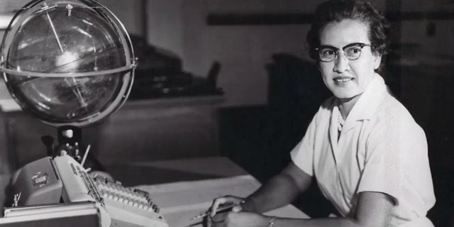 Katherine Johnson, pictured here at NASA's Langley Research Center, where she worked as a computer and mathematician from 1953 to 1986. (AP)