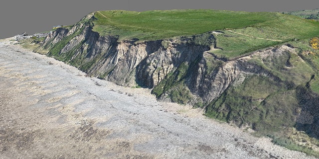 A 3D digital model of the Dinas Dinlle fort. (CHERISH Project)