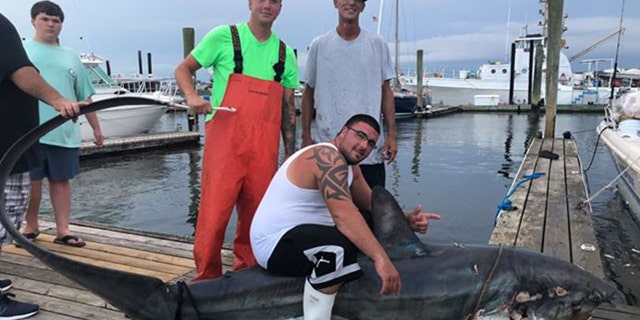 The angling trio never expected that they would nab such a massive catch in their usual stomping grounds.