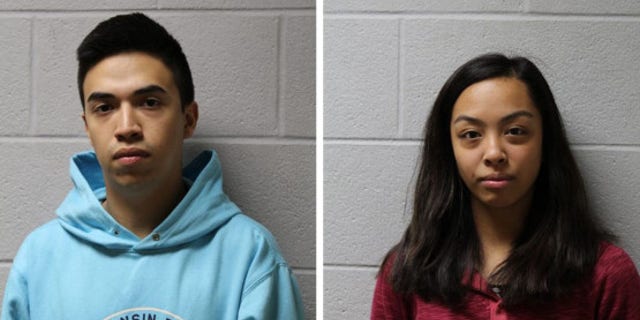 Brayan Cortez and Jamie Montesa face misdemeanor charges after being accused of taunting a 91-year-old dementia patient, authorities say. [Glenview Police Department)